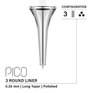 Vertix Pico PMU Membrane Cartridge Needles — Box of 20 - Ultimate Tattoo Supply