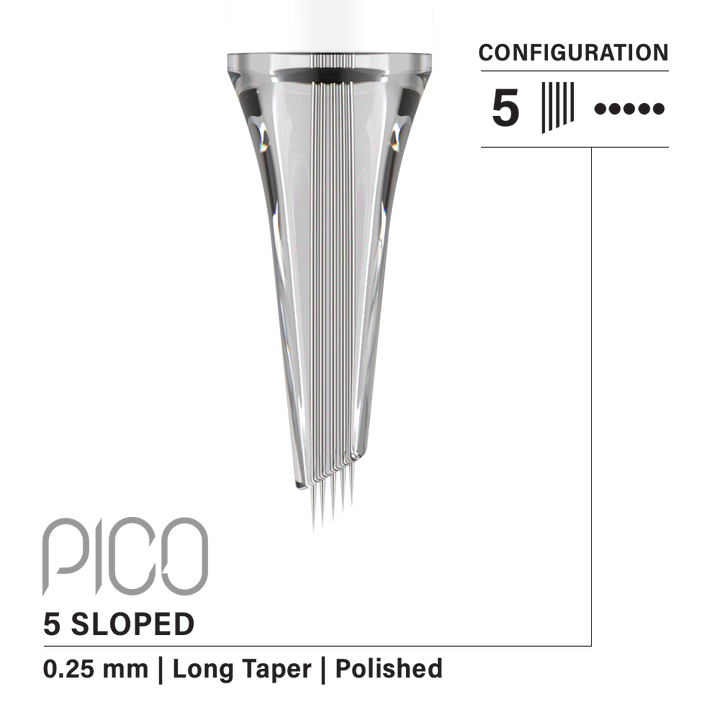 Vertix Pico PMU Membrane Cartridge Needles — Shaders — Box of 20 - Ultimate Tattoo Supply