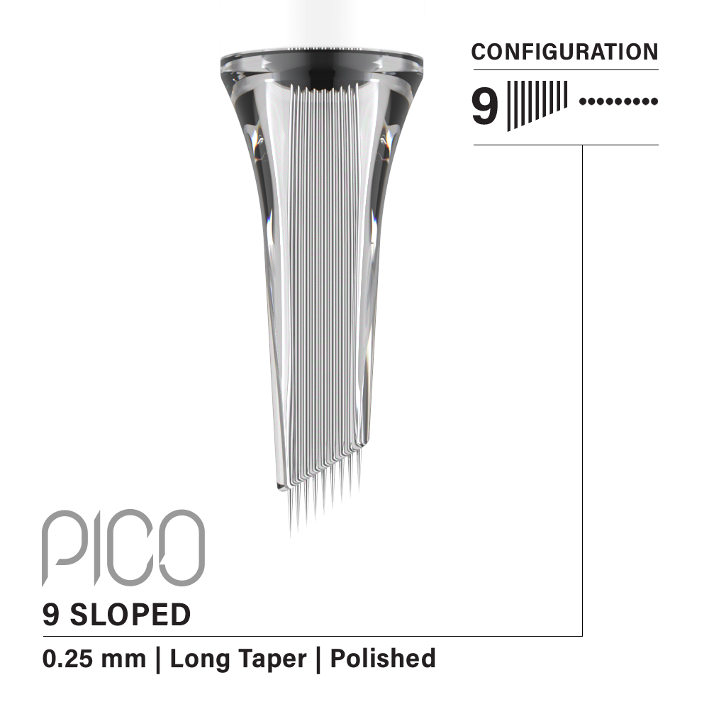 Vertix Pico PMU Membrane Cartridge Needles — Shaders — Box of 20 - Ultimate Tattoo Supply