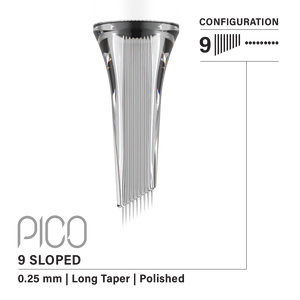 Vertix Pico PMU Membrane Cartridge Needles — Shaders — Box of 20 - Ultimate Tattoo Supply