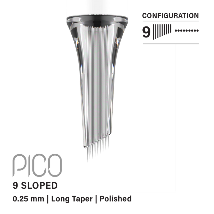 Vertix Pico PMU Membrane Cartridge Needles — Shaders — Box of 20 - Ultimate Tattoo Supply