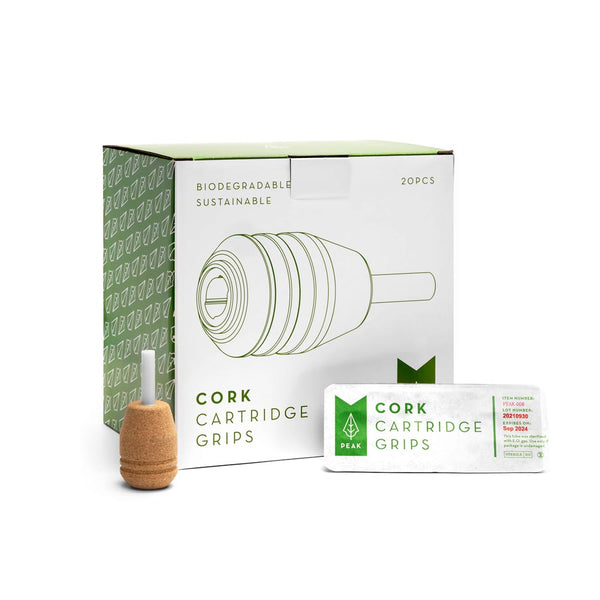 Peak Biodegradable Cork Cartridge Grips — Box of 20