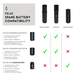 Peak Solice PowerPack Battery L — Pick Color - Ultimate Tattoo Supply