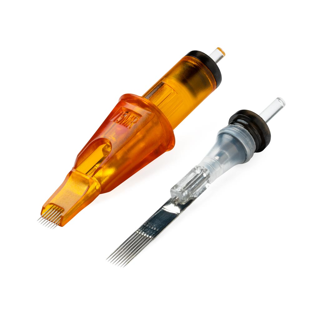 Peak Triton Cartridge - #10 Bugpin Super Tight Liner Extra Long Taper (7.5mm) - Box of 20 - Ultimate Tattoo Supply