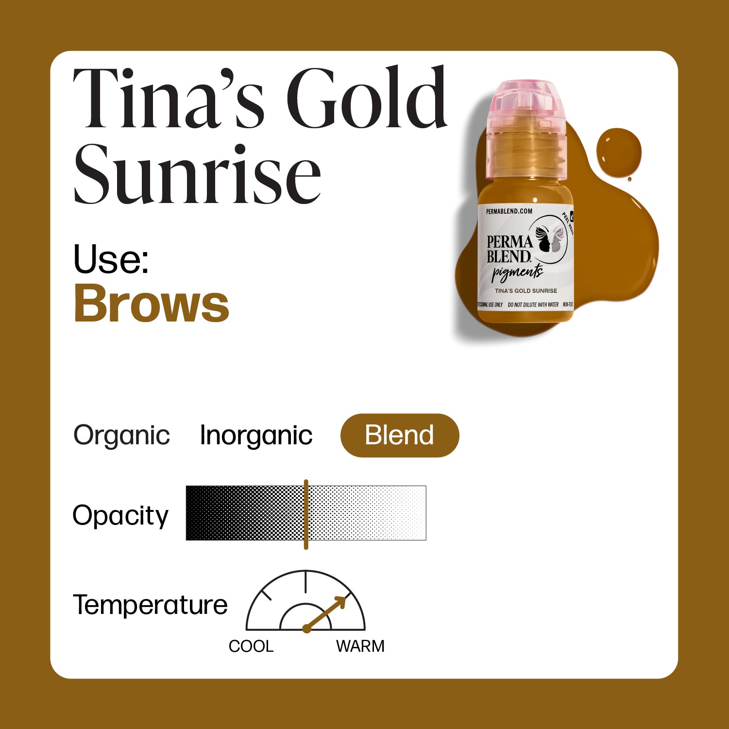 Perma Blend - Tina's Gold Sunrise - Ultimate Tattoo Supply