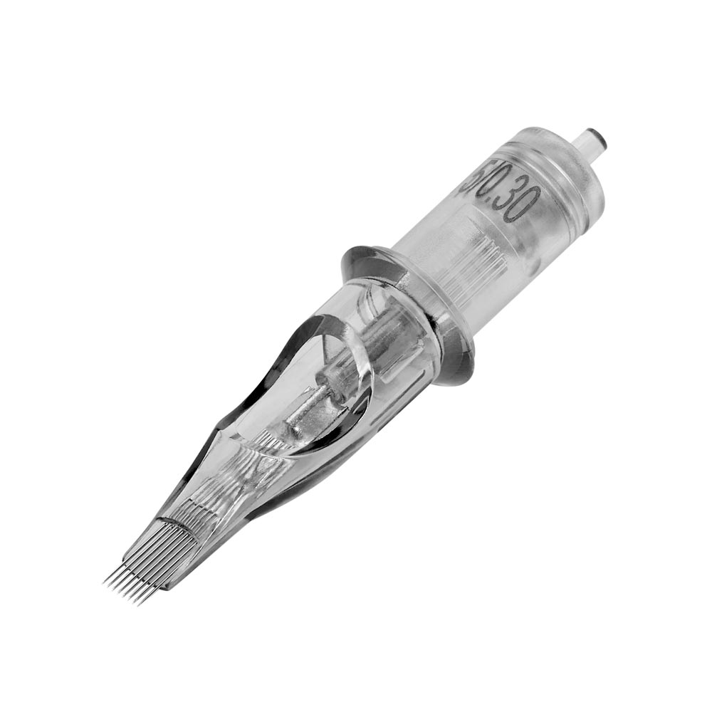 Quartz Cartridge - #8 Tight Round Liners Long Taper - Ultimate Tattoo Supply