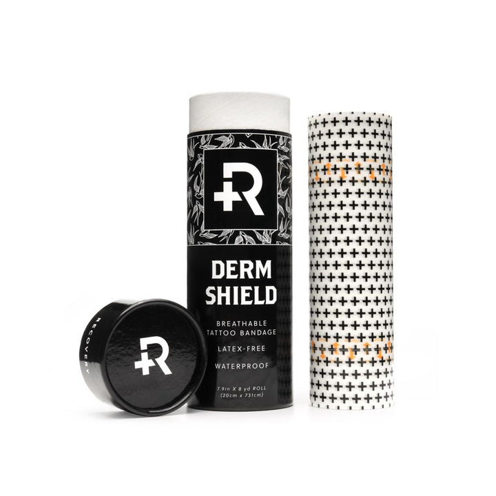 Recovery Derm Shield – Tattoo Adhesive Film – 7.9" x 8yd Roll - Ultimate Tattoo Supply