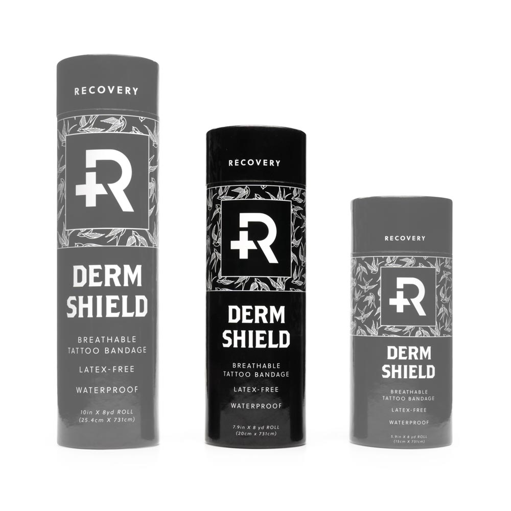 Recovery Derm Shield – Tattoo Adhesive Film – 7.9" x 8yd Roll - Ultimate Tattoo Supply