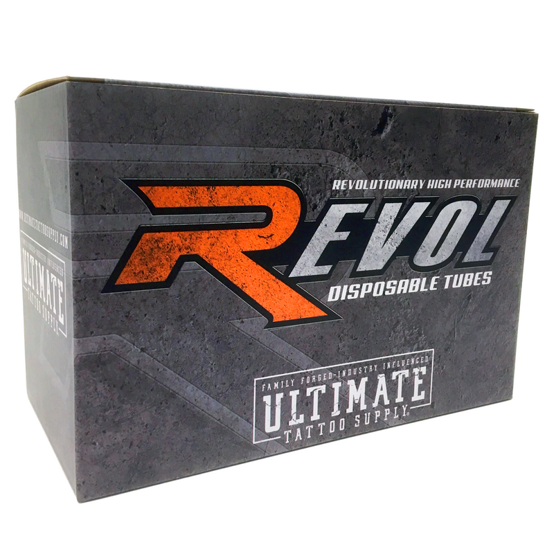 Revol Disposable Tubes - 1.25" Grip - OPEN Magnum Tip - Ultimate Tattoo Supply