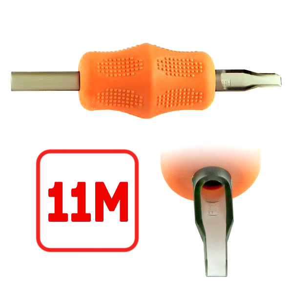 Revol Disposable Tubes - 1.5" Grip - OPEN Magnum Tip - Ultimate Tattoo Supply