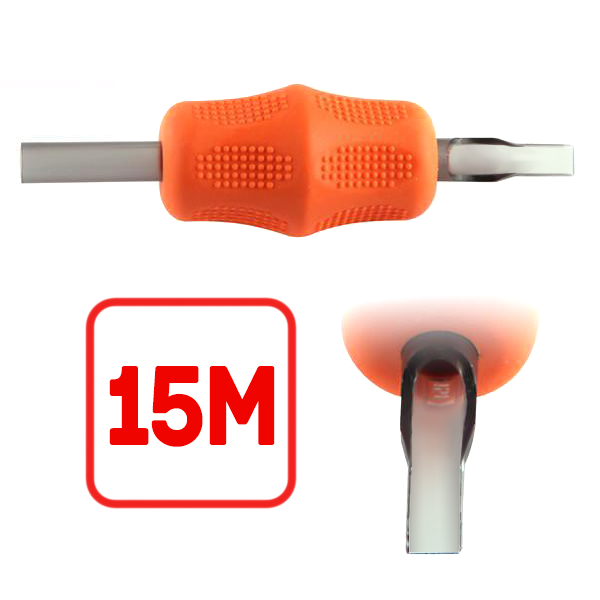 Revol Disposable Tubes - 1.5" Grip - OPEN Magnum Tip - Ultimate Tattoo Supply