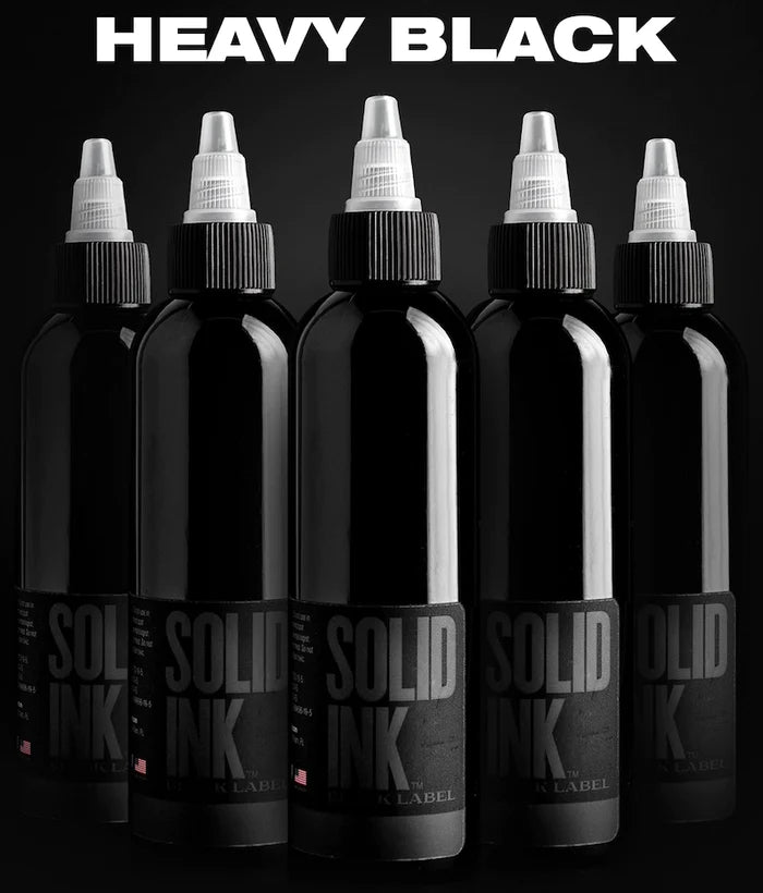 Solid Ink Black Label Heavy Black Ink - Ultimate Tattoo Supply