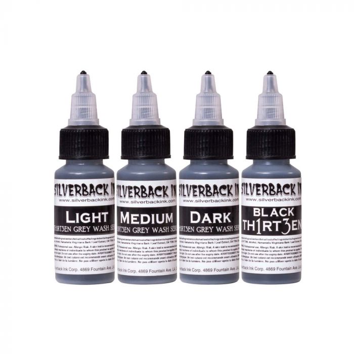 Silverback Ink - Black Th1rt3en Series Set - Choose Size - Ultimate Tattoo Supply