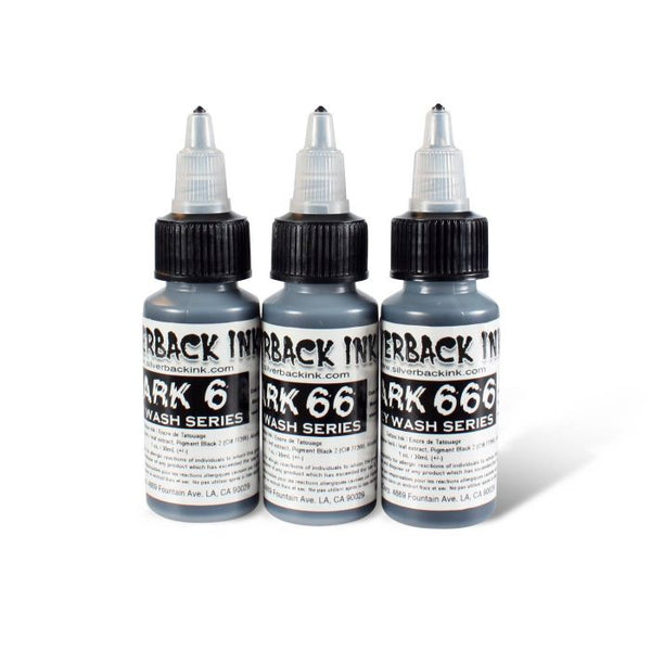 Silverback Ink - Dark Grey Wash Series Series Set - 1oz.