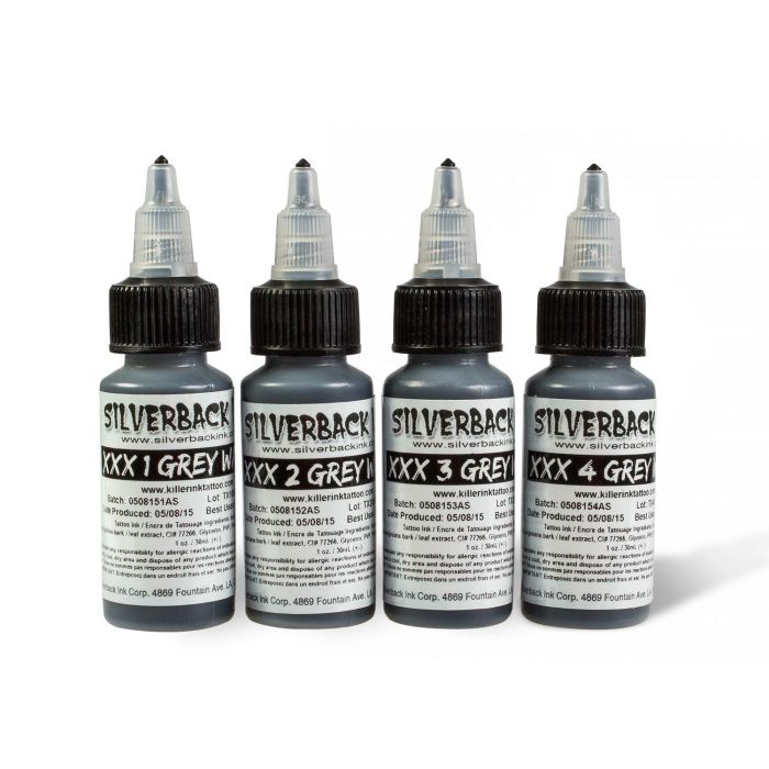 Silverback Ink - XXX Grey Wash Series Set - Choose Size