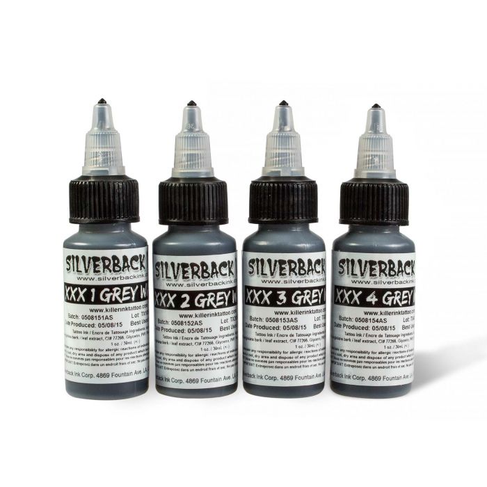 Silverback Ink - XXX Grey Wash Series Set - Choose Size - Ultimate Tattoo Supply