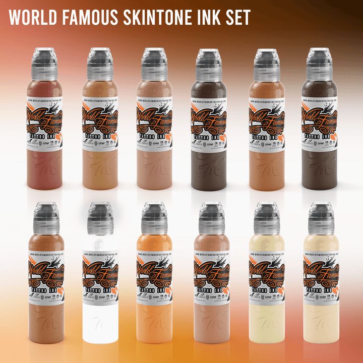 World Famous Skintone Ink Set - Ultimate Tattoo Supply