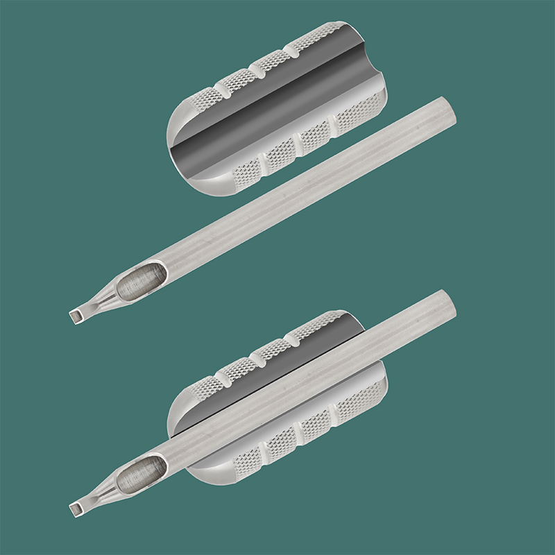 Sure-Shot One Pc Machined Tip/Tube - 7 Mag CURVED - Ultimate Tattoo Supply