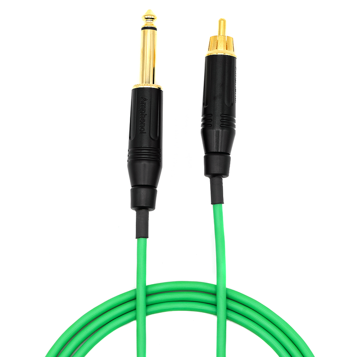 USA STRIKE RCA Power Cords - Lime Green - Ultimate Tattoo Supply