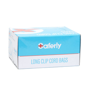 Saferly 32" Clip Cord Sleeves + Machine Bags — Blue — Box of 200 - Ultimate Tattoo Supply