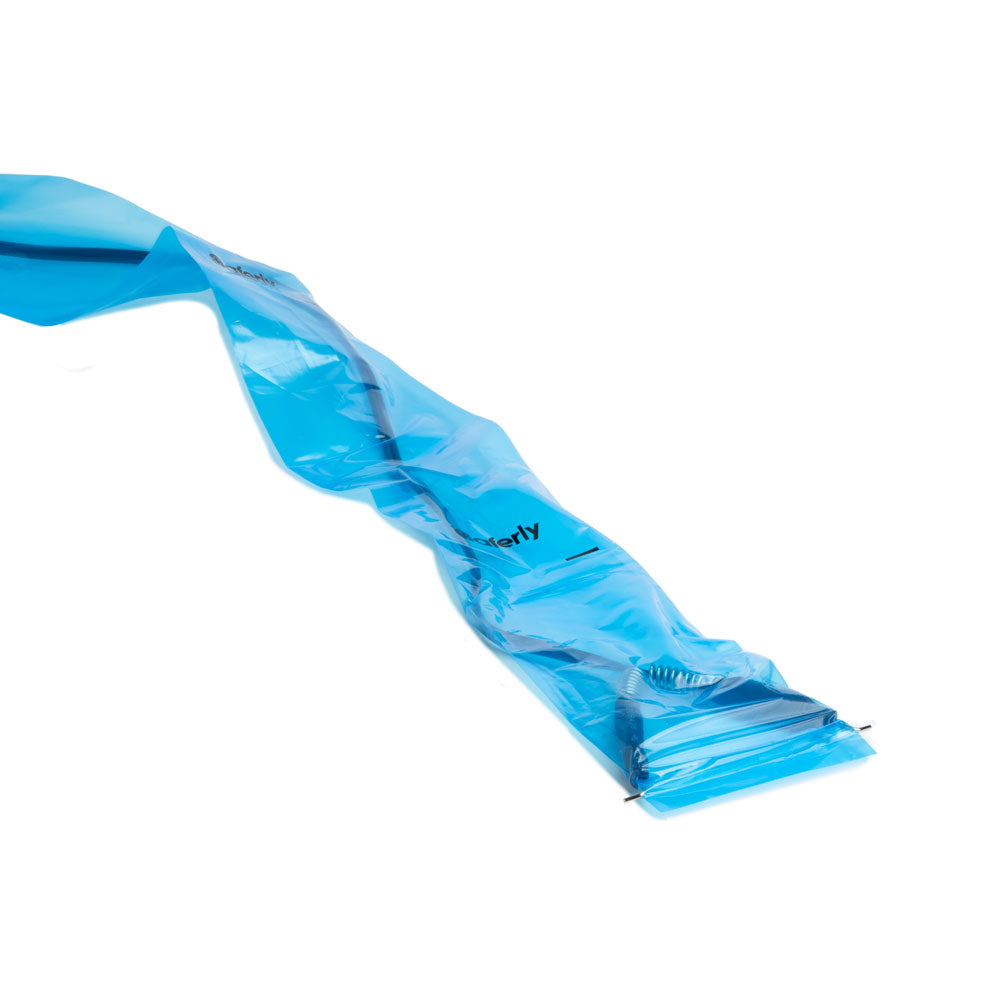 Saferly 32" Clip Cord Sleeves + Machine Bags — Blue — Box of 200 - Ultimate Tattoo Supply