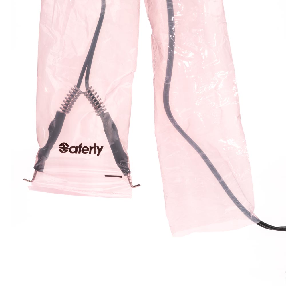 Saferly 32" Clip Cord Sleeves + Machine Bags — Pink — Box of 200 - Ultimate Tattoo Supply