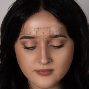 Saferly Disposable Eyebrow Ruler Stickers — Roll of 50 - Ultimate Tattoo Supply