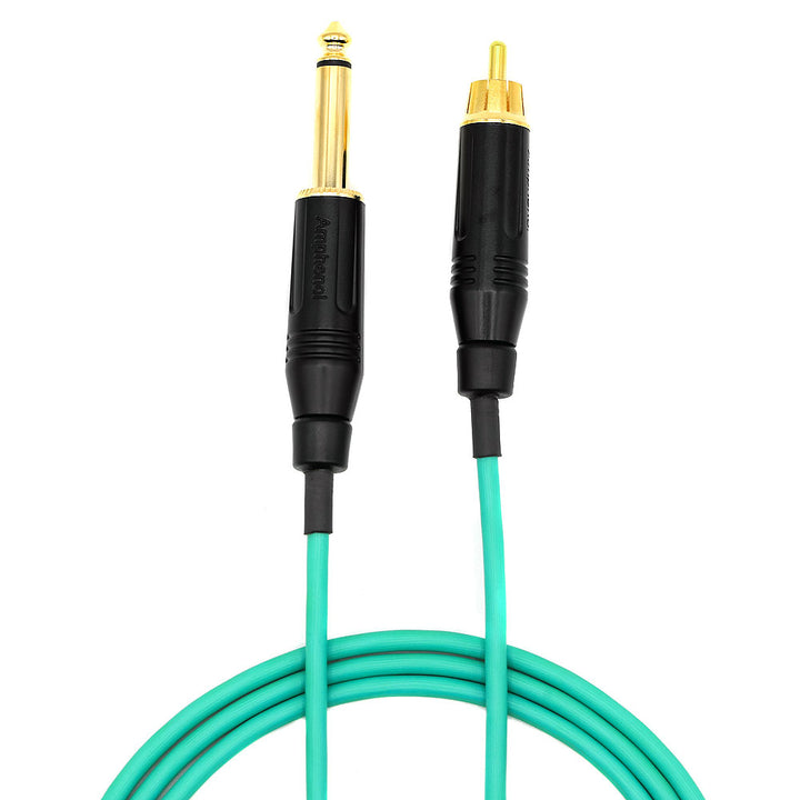 USA STRIKE RCA Power Cords - Teal - Ultimate Tattoo Supply