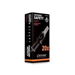Cheyenne Safety Cartridge 20 Pack - Textured Bugpin Liners - Ultimate Tattoo Supply
