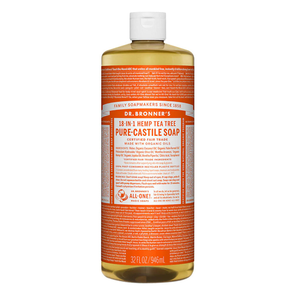 Dr. Bronner's Pure Castile Soap - Tea Tree - 32oz. Bottle