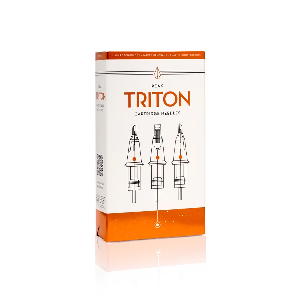 Peak Triton Cartridge - #8 Bugpin Round Liner Long Taper (5.5mm)- Box of 20 - Ultimate Tattoo Supply
