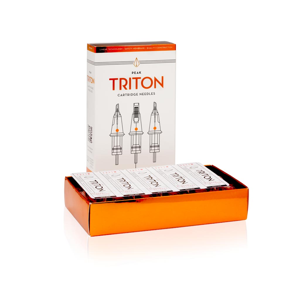 Peak Triton Cartridge - #10 Bugpin Curved Magnum Medium Taper (3.5mm) - Box of 20 - Ultimate Tattoo Supply