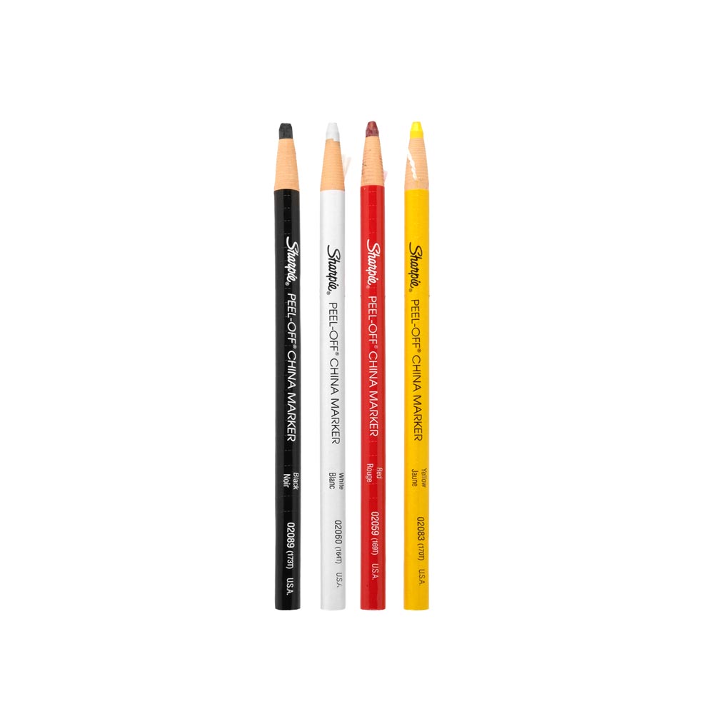 Sharpie Pro White Peel Off China Marker, Grease Pencil, 02060, Box of 12