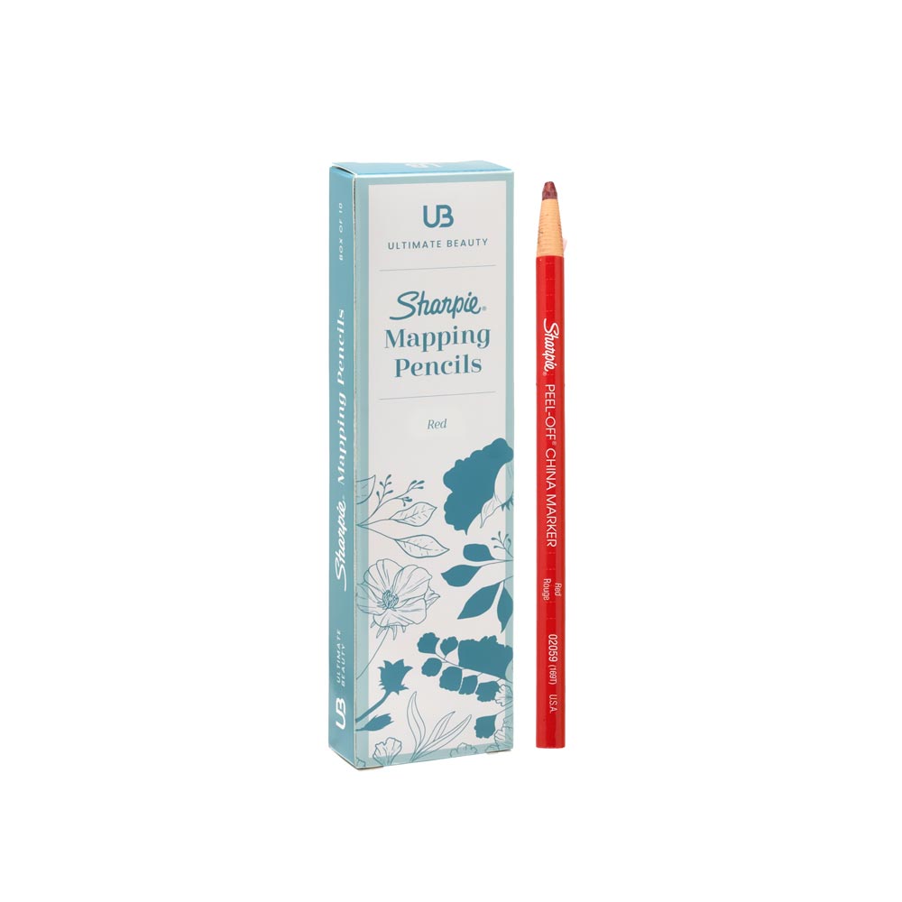 Ultimate Beauty Sharpie Mapping Pencils — Box of 10 — Pick Color - Ultimate Tattoo Supply