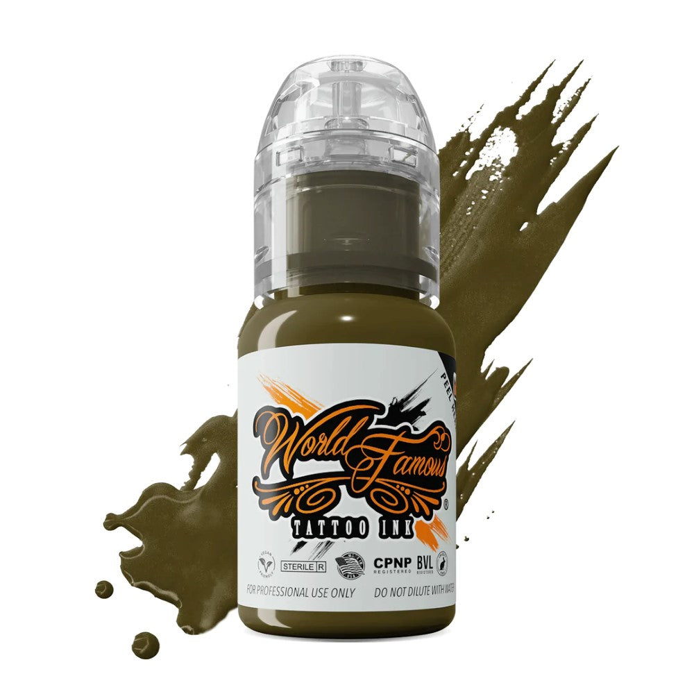 World Famous - Army Green - Ultimate Tattoo Supply