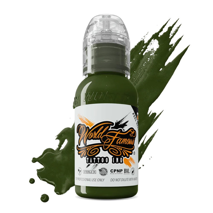 Jay Freestyle Watercolor Ink - Olive Green - Ultimate Tattoo Supply