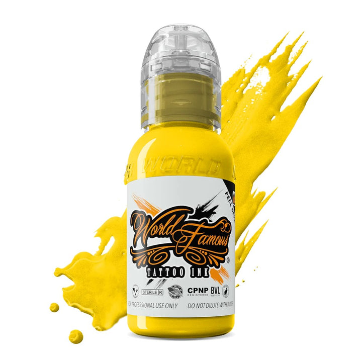 Hori Hui Taiwanese Ink - Neon Yellow - Ultimate Tattoo Supply