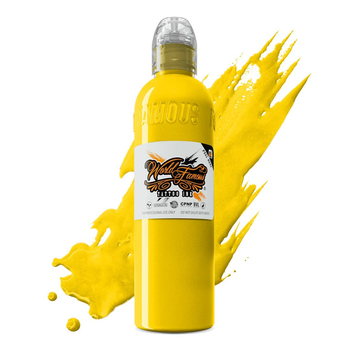 Hori Hui Taiwanese Ink - Neon Yellow - Ultimate Tattoo Supply