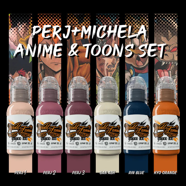 World Famous Perj-Michela Anime & Toons Set - Ultimate Tattoo Supply