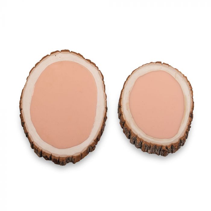 A Pound of Flesh Gallery Series Tattooable Synthetic Round Wooden Plank — Small - Ultimate Tattoo Supply