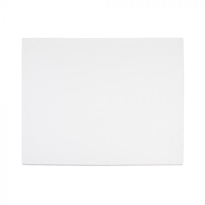 White tattooable flesh in the shape of a rectangle on a white background.
