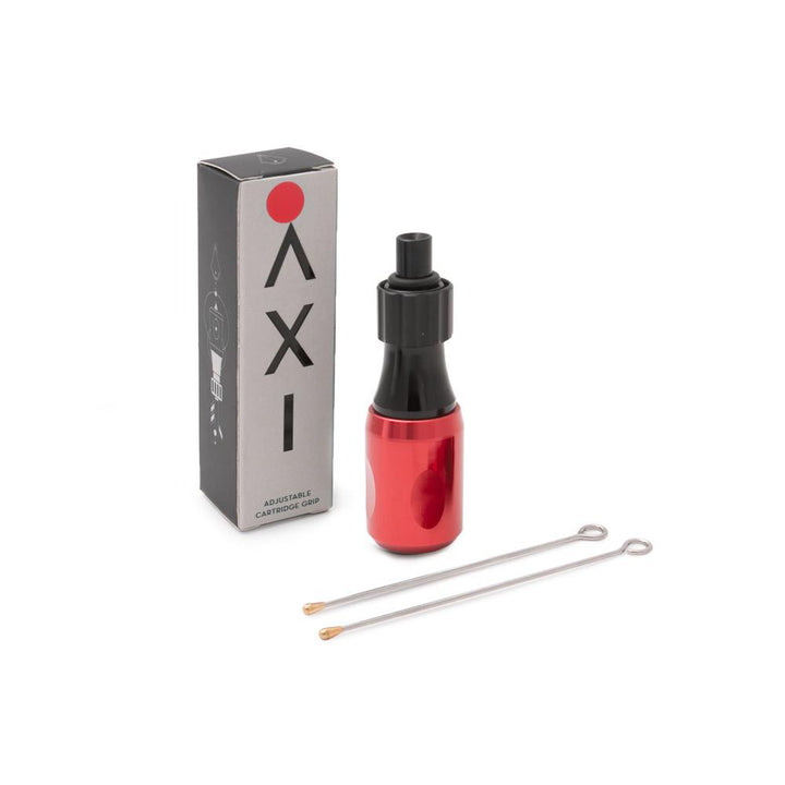 Peak Axi Aluminum Cartridge Grip - Red - 25mm - Ultimate Tattoo Supply