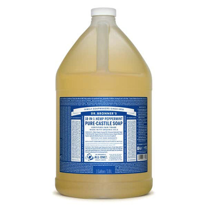 Dr. Bronner's Pure Castile Soap - Peppermint - 1 Gallon - Ultimate Tattoo Supply