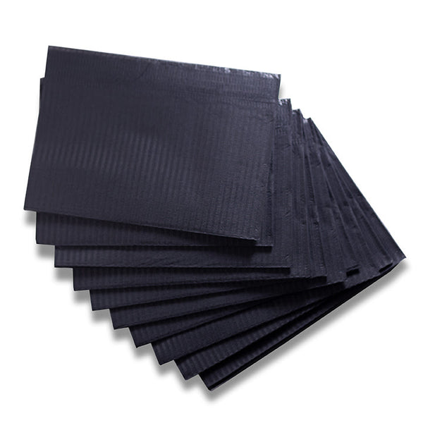 Blakcat Lap Cloths - Black - 500/Case