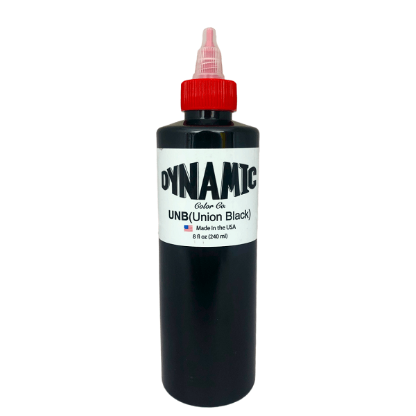 Dynamic Union Black Tattoo Ink â€” 8oz Bottle - Ultimate Tattoo Supply