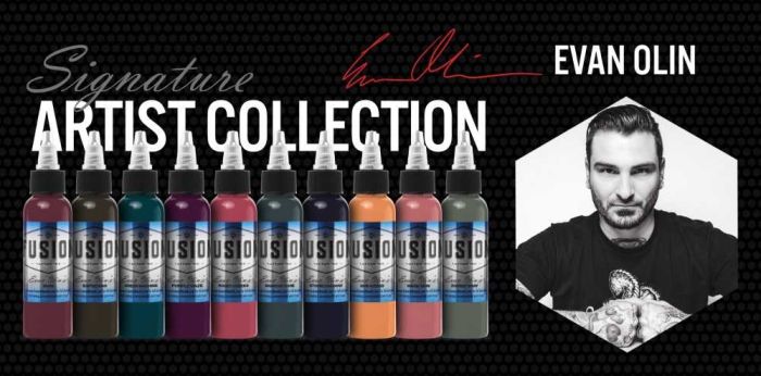 Evan Olin 10-Color Palette Signature Set — Fusion Tattoo Ink — 1oz - Ultimate Tattoo Supply