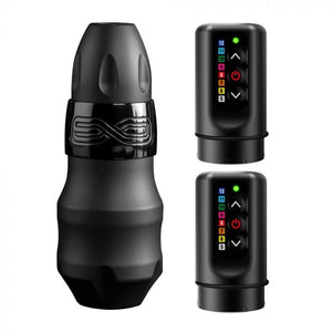 FK Irons EXO Tattoo Machine with 2 PowerBolts — 3.2mm Black Ops - Ultimate Tattoo Supply