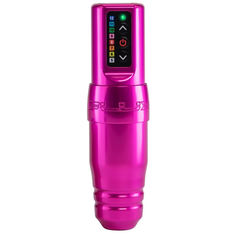 Microbeau Flux S Wireless Tattoo Machine with 1 PowerBolt — Bubblegum - Ultimate Tattoo Supply