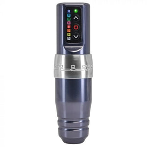 Microbeau Flux S Wireless PMU Tattoo Machine with 1 PowerBolt — Gun Metal - Ultimate Tattoo Supply