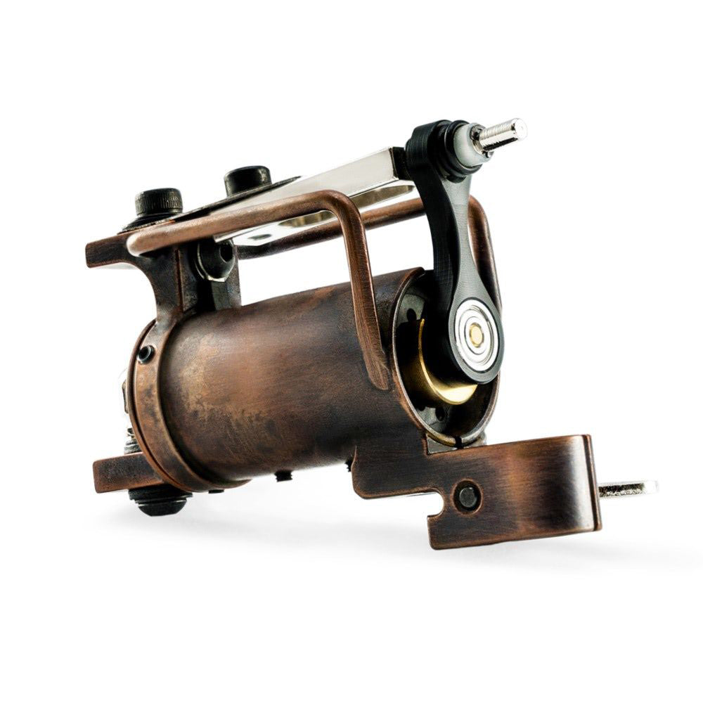 HM Frankenstein Rotary Tattoo Machine - Copper with Antique